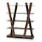 Baxton Studio Michio Walnut Brown Finished 5-Tier Wood Living Room Display Shelf 168-10767 - alternate 1
